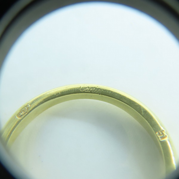 実際に弊社で買取させて頂いたCartier/カルティエ ラブミーリング AU750/K18YG/イエローゴールド 51/10.5号の画像 8枚目