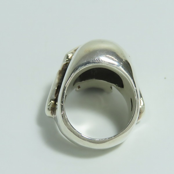 実際に弊社で買取させて頂いたTHIRTEEN DESIGNS/サーティーンデザインズ マッドスカルリング ストーンアイズ 20-21号の画像 5枚目