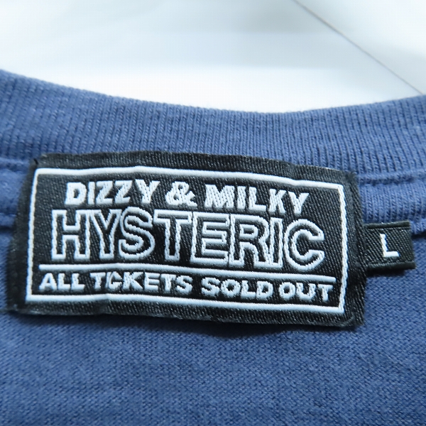 実際に弊社で買取させて頂いたHYSTERIC GLAMOUR/ヒステリックグラマー 22SS VIXEN GIRL刺繍 Tシャツ 02221CT05 Lの画像 2枚目