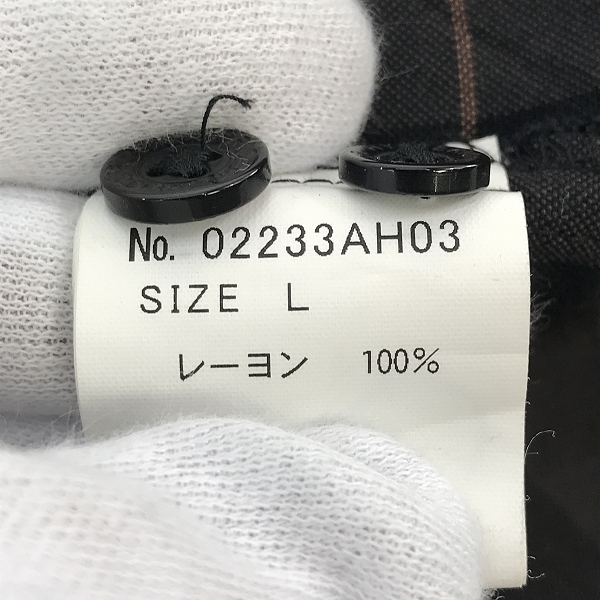 実際に弊社で買取させて頂いたHYSTERIC GLAMOUR/ヒステリックグラマー LOVE ME TWO TIMES 刺繍オープンカラーシャツ 02233AH03/Lの画像 3枚目