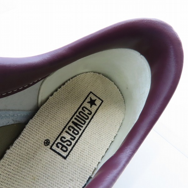 実際に弊社で買取させて頂いたCONVERSE/コンバース ONE STAR OX WHITE YELLOW/WINE/8の画像 4枚目
