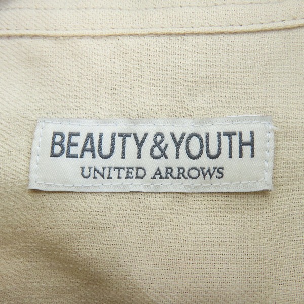 実際に弊社で買取させて頂いたBEAUTY&YOUTH UNITED ARROWS/ビューティーアンドユース ユナイテッドアローズ テーパード 半袖シャツ Sの画像 2枚目