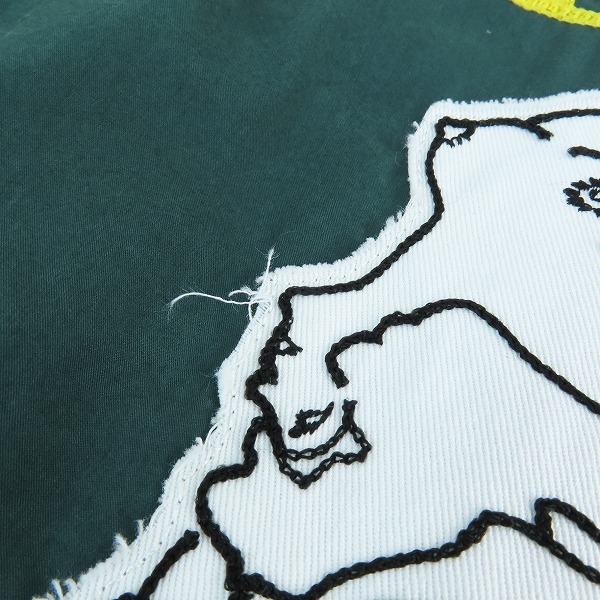 実際に弊社で買取させて頂いたCHALLENGER/チャレンジャー IMPERIALS MOTOR CYCLE CLUB だまし絵 背面スカル ワークシャツ XLの画像 7枚目