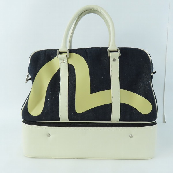 実際に弊社で買取させて頂いた【難有り】EVISU/エヴィス デニム生地カモメ トート/ボストンバッグ