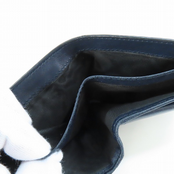 実際に弊社で買取させて頂いたGUCCI/グッチ グッチシマ レザー二つ折り財布 150413の画像 7枚目