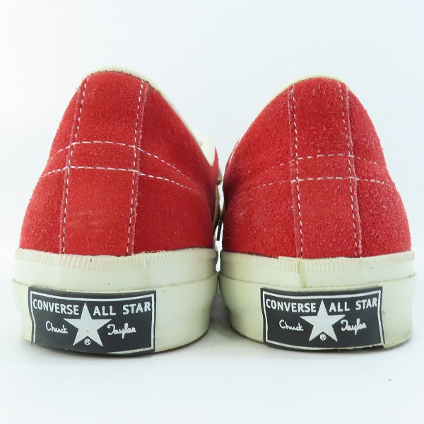 実際に弊社で買取させて頂いたCONVERSE/コンバース ローカットスニーカー レッド/10.5の画像 1枚目