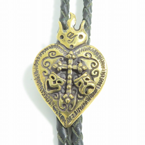 実際に弊社で買取させて頂いた(4)Gangsterville×galcia/ギャングスタービル×ガルシア TWO FACE/ダブルフェイス BOLO TIE/ボロタイ/ループタイ ブラス/真鍮の画像 1枚目
