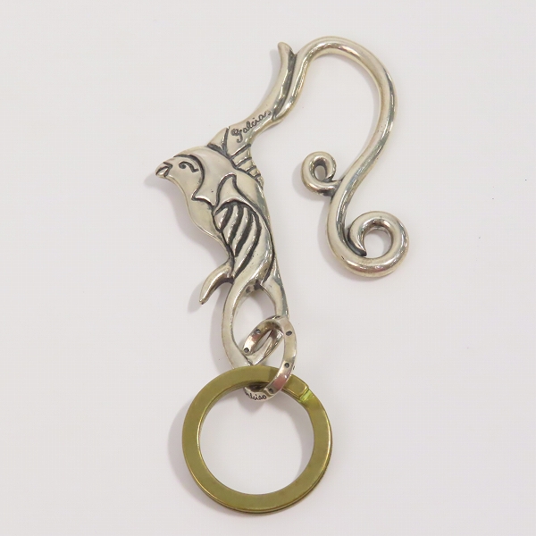 実際に弊社で買取させて頂いた（3）GANGSTERVILLE×Galcia/ギャングスタービル×ガルシア スワロー キーホルダー シルバーの画像 2枚目