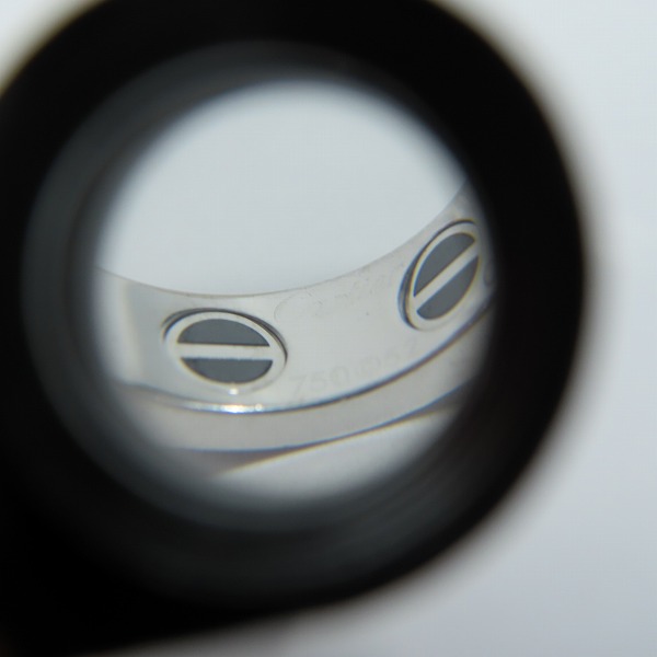 実際に弊社で買取させて頂いたCartier/カルティエ DIAMOND-PAVED CERAMIC LOVE RING ダイヤパヴェ セラミック ラブリング/12号の画像 4枚目