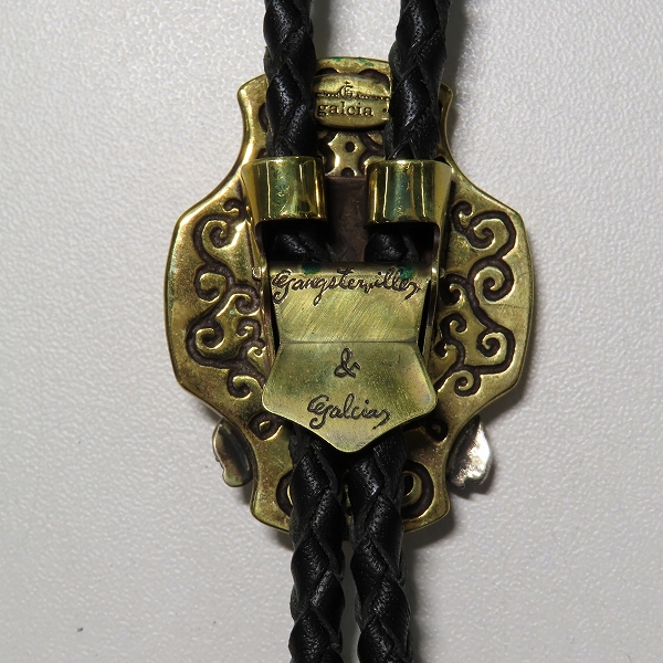 実際に弊社で買取させて頂いた(2)GANGSTERVILLE×Galcia/ギャングスタービル×ガルシア スカル ボロタイ シルバー×真鍮の画像 2枚目