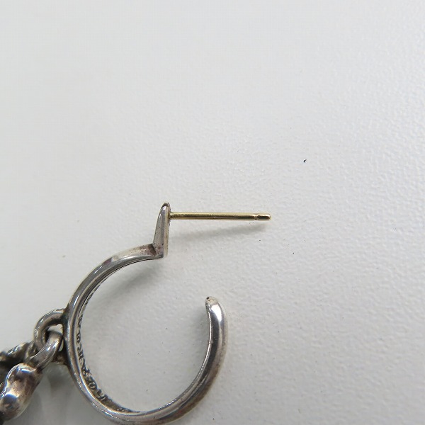 実際に弊社で買取させて頂いた(2)CHROME HEARTS/クロムハーツ ダガーフープ ピアスの画像 7枚目