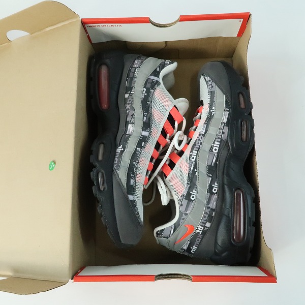実際に弊社で買取させて頂いたNIKE×atmos/ナイキ×アトモス AIR MAX 95 "WE LOVE NIKE"/エアマックス95 スニーカー AQ0925-002/27.0の画像 7枚目