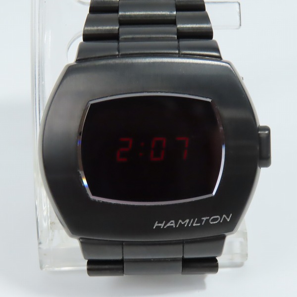 実際に弊社で買取させて頂いた【ギャラ付き】HAMILTON/ハミルトン パルサー復刻 アメリカン クラシック PSR デジタル クオーツ 腕時計 H52404130の画像 1枚目
