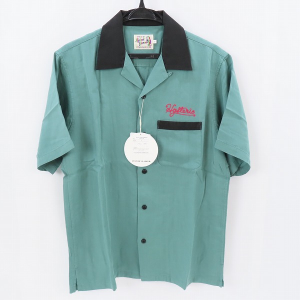 実際に弊社で買取させて頂いた【未使用】HYSTERIC GLAMOUR/ヒステリックグラマー BAD LUCK刺繍 ボーリングシャツ 02211AH08/S