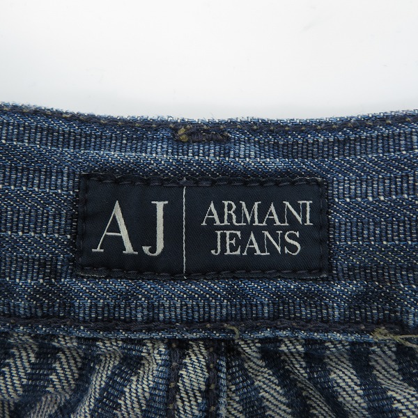 実際に弊社で買取させて頂いたARMANI JEANS/アルマーニジーンズ ストライプ柄デニムパンツ 30の画像 3枚目