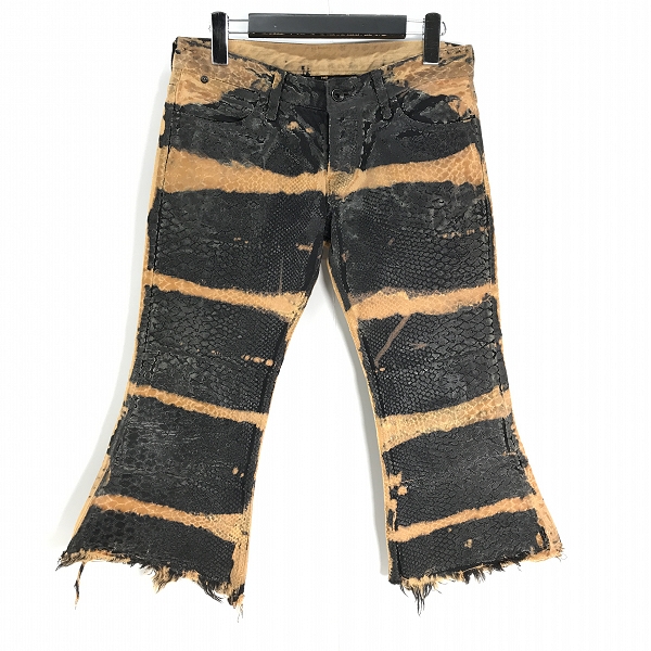 実際に弊社で買取させて頂いたIF SIX WAS NINE/イフシックスワズナイン アナコンダコーティングデニムパンツ ANACONDA/BCM/3/4 /26