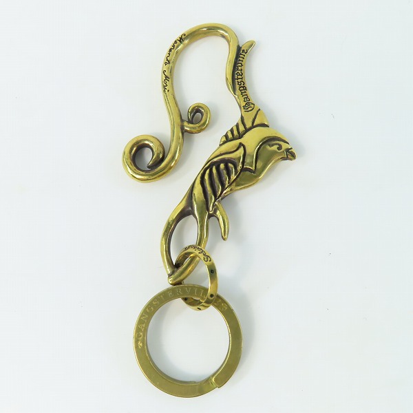 実際に弊社で買取させて頂いた(4)GANGSTERVILLE×Galcia/ギャングスタービル×ガルシア スワローキーホルダー ブラス/真鍮の画像 2枚目