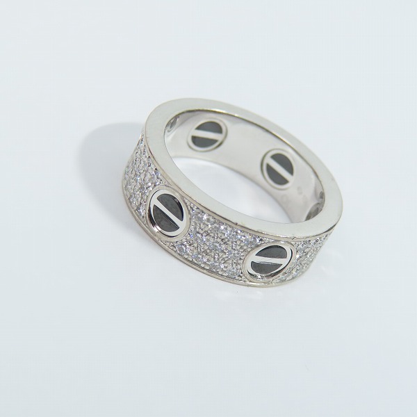 実際に弊社で買取させて頂いたCartier/カルティエ DIAMOND-PAVED CERAMIC LOVE RING ダイヤパヴェ セラミック ラブリング/12号