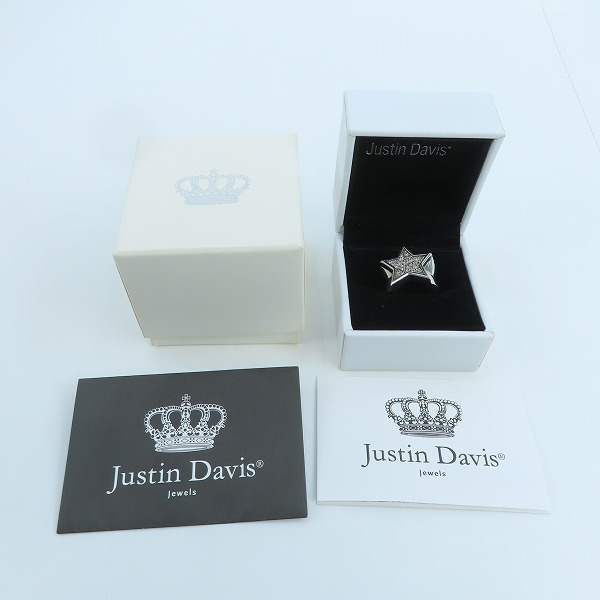 実際に弊社で買取させて頂いた【ギャラ付】Justin Davis/ジャスティンデイビス STAR CHILD/スターチャイルド リング シャイニー SRJ810/15号の画像 9枚目