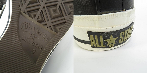 実際に弊社で買取させて頂いた【未使用】CONVERSE/コンバース 日本製 ONE STAR OILED OX ワンスター BLACK/9の画像 7枚目