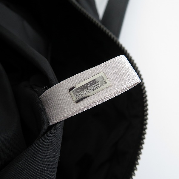 実際に弊社で買取させて頂いたJIMMY CHOO/ジミーチュウ DERRY/デリー ボディバッグ レザー ナイロンの画像 7枚目