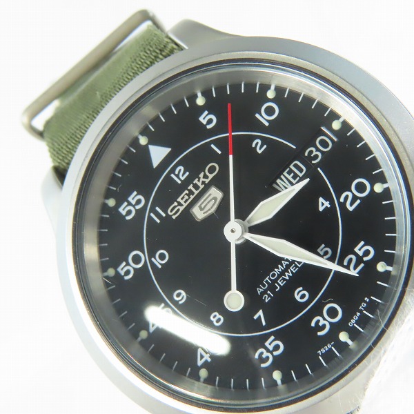 実際に弊社で買取させて頂いたSEIKO/セイコー SEIKO 5/セイコーファイブ 裏スケ 自動巻き 腕時計 7S26-02J0の画像 5枚目