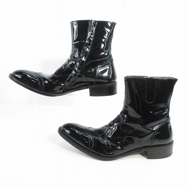 実際に弊社で買取させて頂いたalfredoBANNISTER/アルフレッドバニスター サイドジップ レザー ブーツ 5031205046/43の画像 3枚目