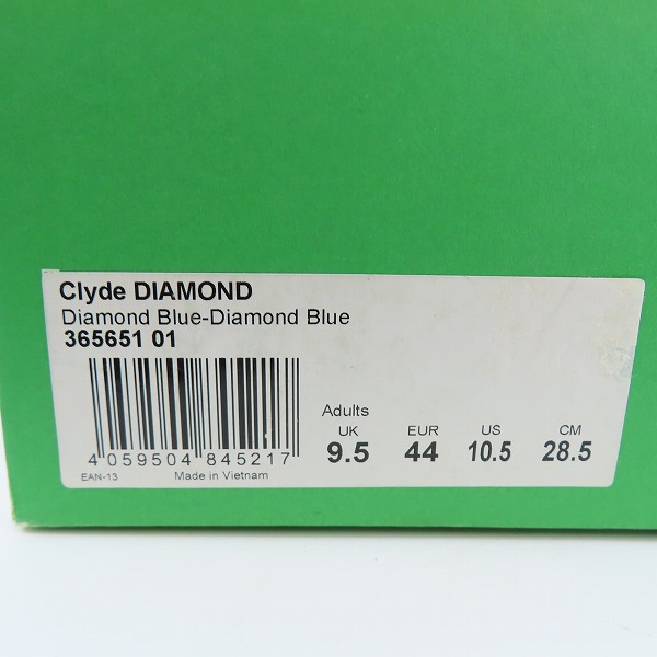 実際に弊社で買取させて頂いた【未使用】PUMA/プーマ Clyde DIAMOND スニーカー 365651-01 28.5の画像 7枚目