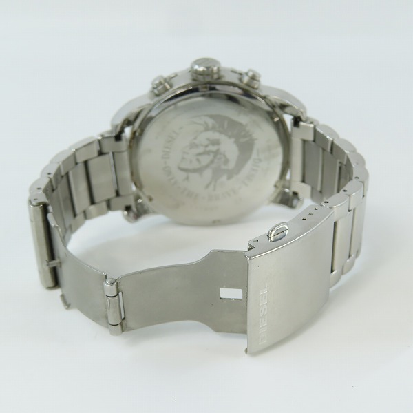 実際に弊社で買取させて頂いたDIESEL/ディーゼル ビックフェイス 海外モデル クロノ 腕時計/DZ-4209【動作未確認】の画像 3枚目