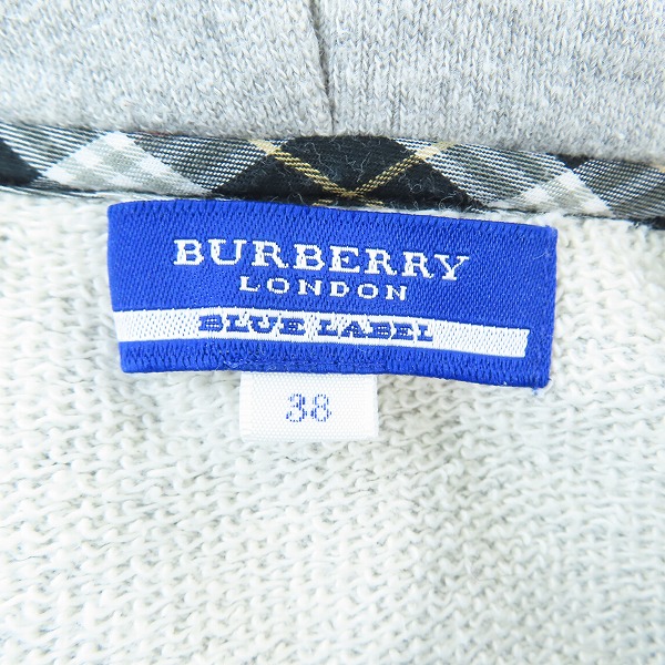 実際に弊社で買取させて頂いたBURBERRY BLUE LABEL/バーバリーブルーレーベル  ワンピース フード/38の画像 2枚目