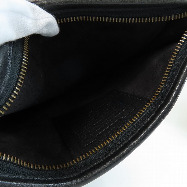 実際に弊社で買取させて頂いたCOACH/コーチ オールドコーチ レザー クラッチバッグ/セカンドバッグ H5C-9972の画像 3枚目