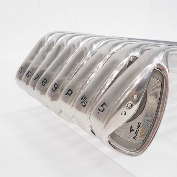実際に弊社で買取させて頂いたBRIDGESTONE/ブリヂストン TOURSTAGE/ツアーステージ ViQ アイアン #5～9,P,P/S,Sw 8本セット TSI-50α FLEX:R