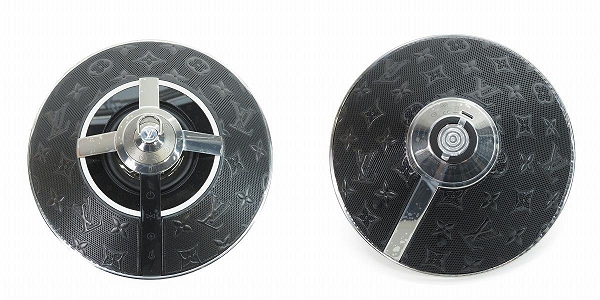 実際に弊社で買取させて頂いたLOUIS VUITTON/ルイヴィトン ホライゾン ライト･アップ スピーカー モノグラムオーディオスピーカー QAC000【簡易動作確認済】の画像 1枚目