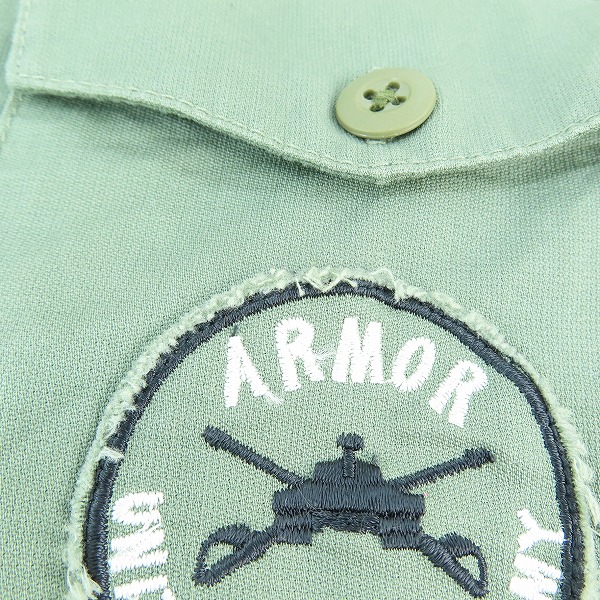 実際に弊社で買取させて頂いたALPHA INDUSTRIES/アルファインダストリーズ ミリタリーシャツ アーミー 半袖 グリーン Mの画像 8枚目