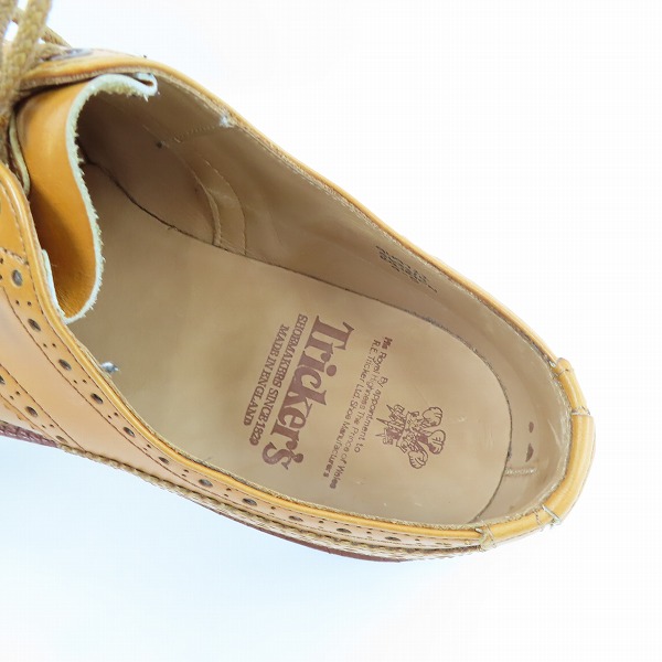実際に弊社で買取させて頂いたTricker's/トリッカーズ BOURTON/バートン ウィングチップシューズ M5633/9.5の画像 4枚目