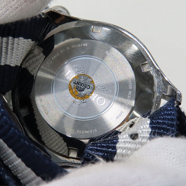 実際に弊社で買取させて頂いたORIENT/オリエント マコ ダイバーズウォッチ 自動巻 AA02-C1-Bの画像 3枚目