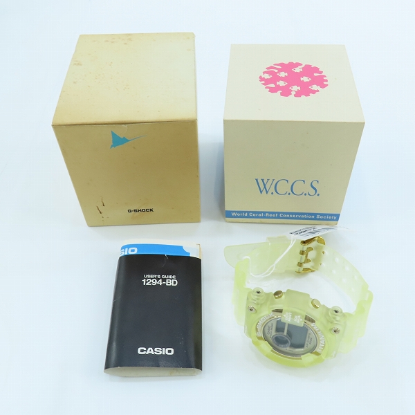 実際に弊社で買取させて頂いたG-SHOCK/Gショック W.C.C.S FROGMAN/フロッグマン ELマンタ DW-8201WC-9T【動作未確認】の画像 8枚目