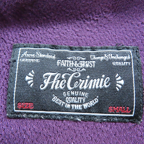 実際に弊社で買取させて頂いたTHE CRIMIE/クライミー チェーンステッチ刺繍 ボーリング シャツ/Sの画像 2枚目