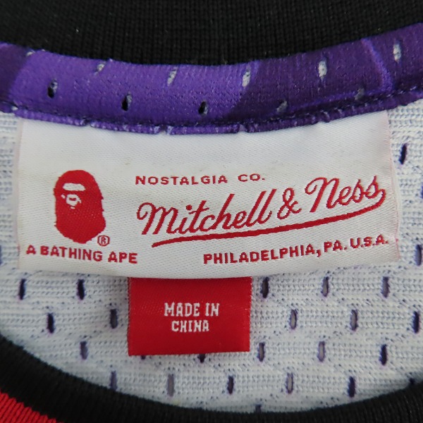 実際に弊社で買取させて頂いたMitchell＆Ness/ミッチェルアンドネス NBA BAPE/ベイプ トロント ラプターズ #93 ユニフォーム/XLの画像 4枚目