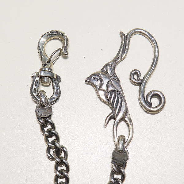 実際に弊社で買取させて頂いたGangsterville×galcia/ギャングスタービル×ガルシア SWALLOW WALLET-CHAIN/スワロー ウォレットチェーン シルバーの画像 1枚目