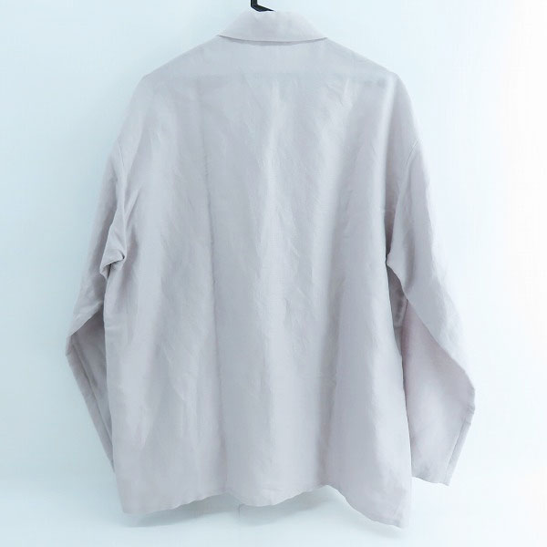 実際に弊社で買取させて頂いたAURALEE/オーラリー SILK LINEN DOBBY SHIRTS JACKET/シルク リネン ダービー シャツ ジャケット A21SS01SD/4の画像 1枚目