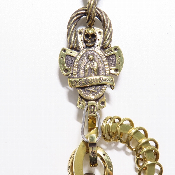 実際に弊社で買取させて頂いた(2)GANGSTERVILLE×Galcia/ギャングスタービル×ガルシア DEVIL/デビル ウォレットチェーン ブラス/真鍮の画像 3枚目