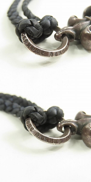 実際に弊社で買取させて頂いたCHROME HEARTS/クロムハーツ BSフレアチャーム w/レザーブレード スクロールボロチップの画像 5枚目