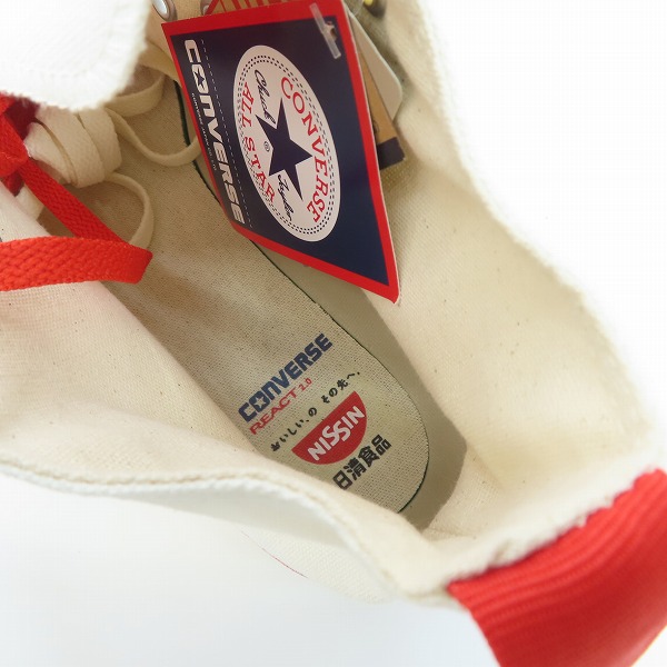 実際に弊社で買取させて頂いた【未使用】CONVERSE/コンバース ALL STAR CUPNOODLE HI CNOODLE カップヌードルコラボ 1SD271/28の画像 4枚目