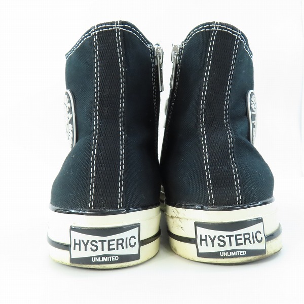 実際に弊社で買取させて頂いたHYSTERIC GLAMOUR/ヒステリックグラマー サイドジップ ハイカットスニーカー/26の画像 1枚目