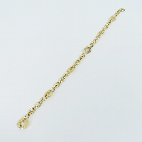 実際に弊社で買取させて頂いたBVLGARI/ブルガリ ブルガリブルガリ AU750/K18YG/イエローゴールド リンクブレスレット の画像 7枚目