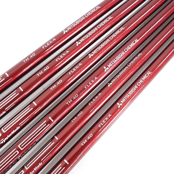 実際に弊社で買取させて頂いた【シャフトのみ】三菱ケミカル TENSEI RED TM40 by TaylorMade テンセイ レディース アイアン用 6本セット FLEX：Aの画像 2枚目