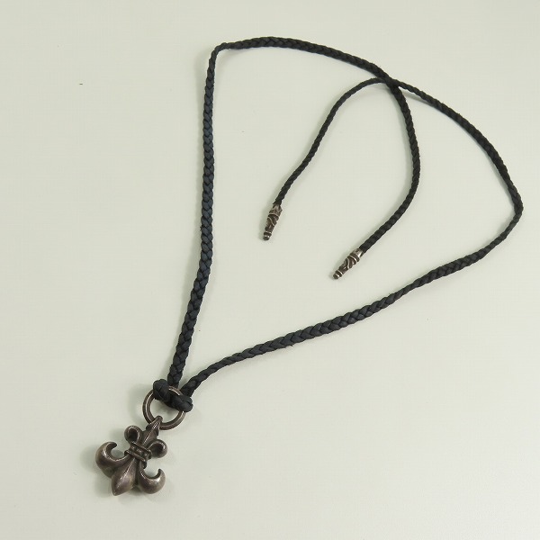 実際に弊社で買取させて頂いたCHROME HEARTS/クロムハーツ BSフレアチャーム w/レザーブレード スクロールボロチップの画像 9枚目