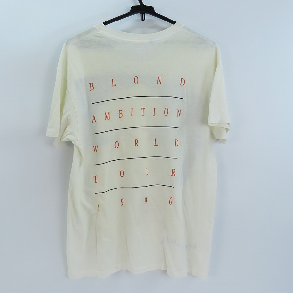 実際に弊社で買取させて頂いたMADONNA/マドンナ  "Blond Ambition Tour" ツアー アーティスト プリント ヴィンテージ Tシャツ 90s/1990 Lの画像 1枚目