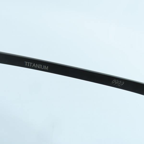 実際に弊社で買取させて頂いた999.9/フォーナインズ メガネフレーム アイウェア M-68の画像 6枚目